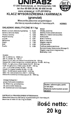 Karma dla klaczy karmiących i wysokoźrebnych 20 kg